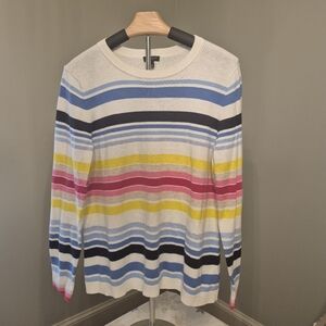 Talbots Striped Multicolor Sweater
